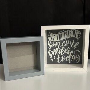 Hobby Lobby Gray and White Inspirational Frame Set
